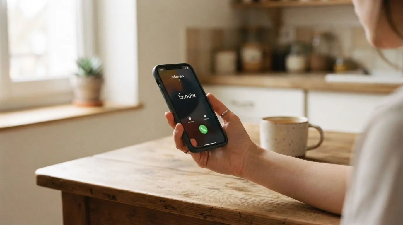 Une personne compose sur son smartphone le numéro d'un service d'aide et d'écoute pour joueurs en difficulté.